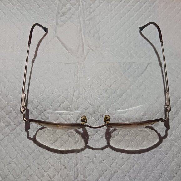 Vintage Emporio Armani Italy 080 1089 Eyeglasses Frames Champagne 49-21-135 - Picture 4 of 15